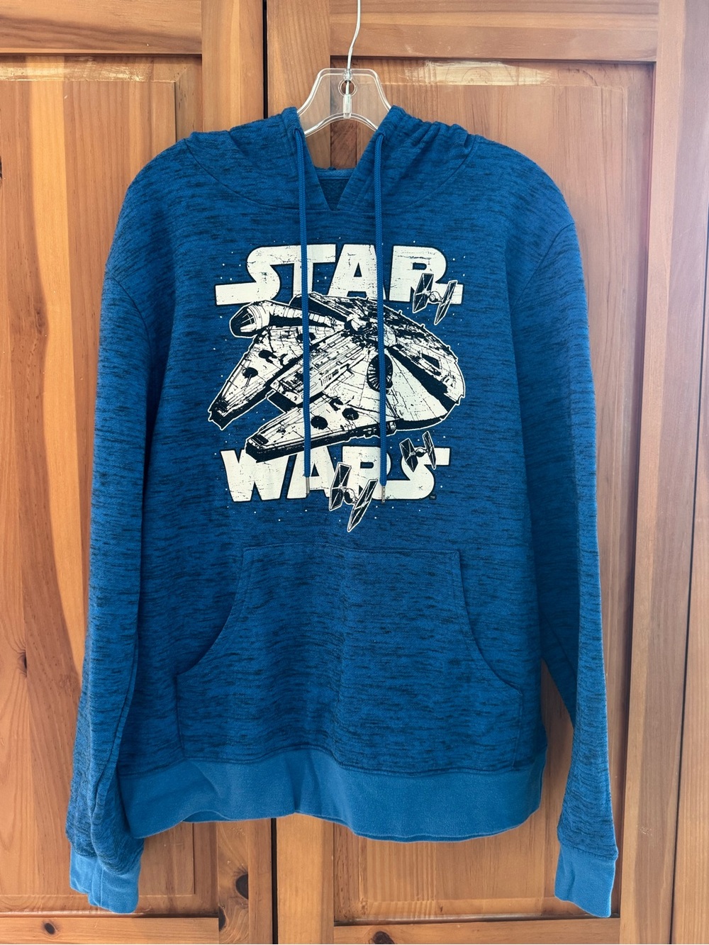 Star Wars Men's Blue Crewneck Graphic Sweatshirt